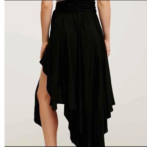 Free People Madison High-Low Belted Midi Skirt - Picture 6 of 13